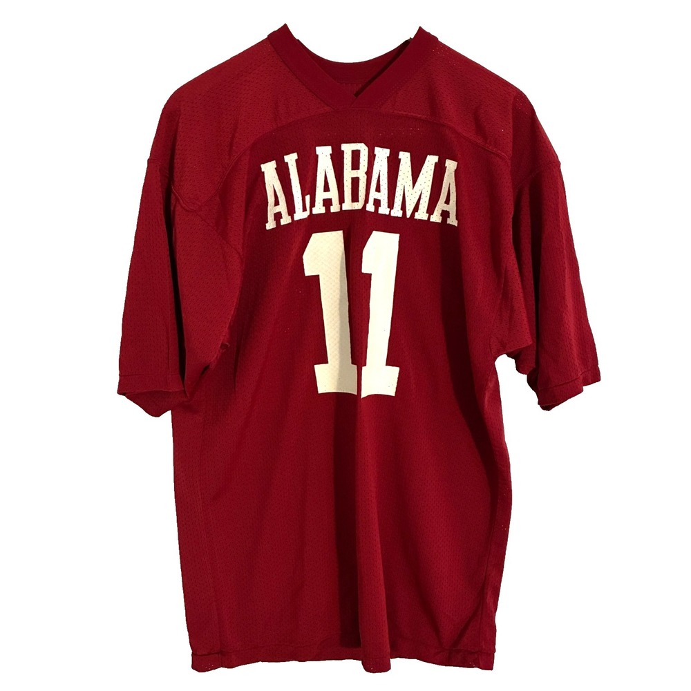 Vtg Russell University Alabama Crimson Tide USA Made Jersey Size XL Football #11